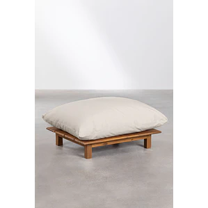 Puff en madera de acacia Lena