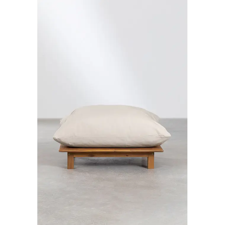 Puff en madera de acacia Lena 3