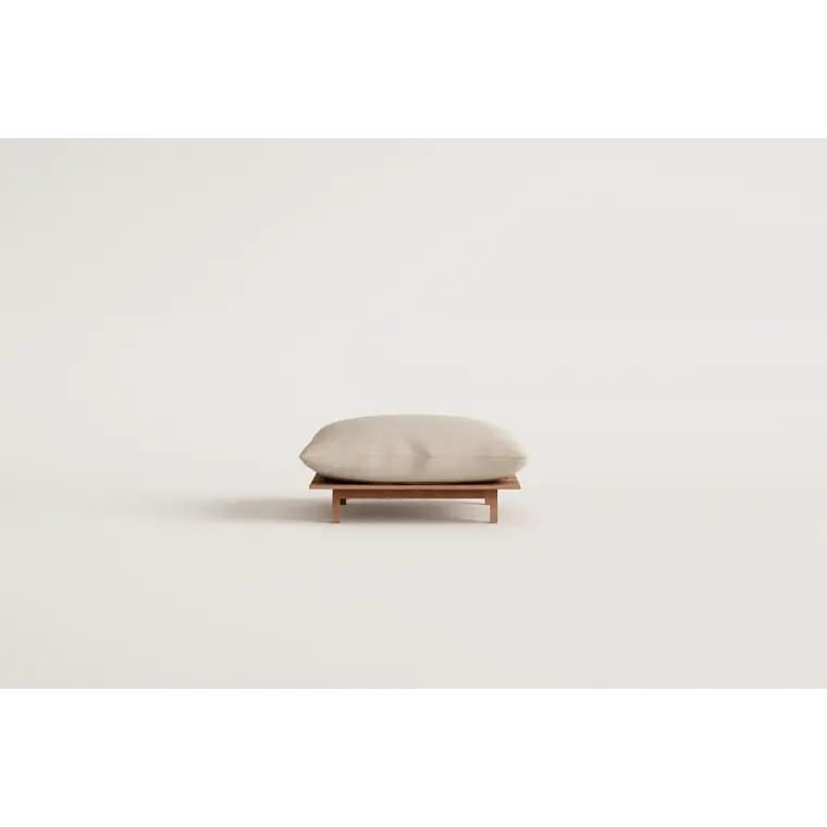 Puff en madera de acacia Lena 5