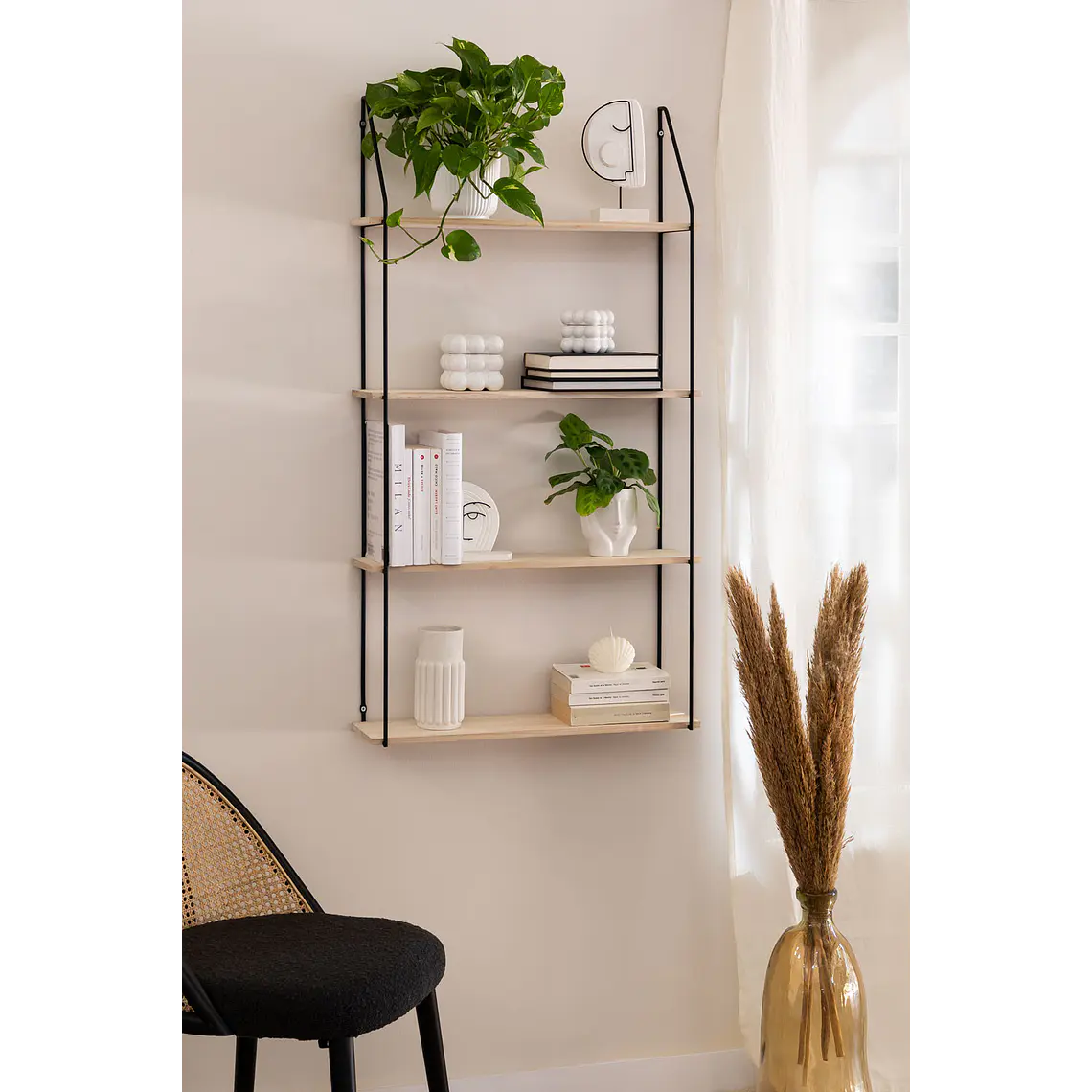 Lumaria · Repisa en acabado madera de 65 cm 3