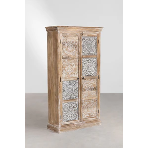 Ropero Nivan en madera de mango