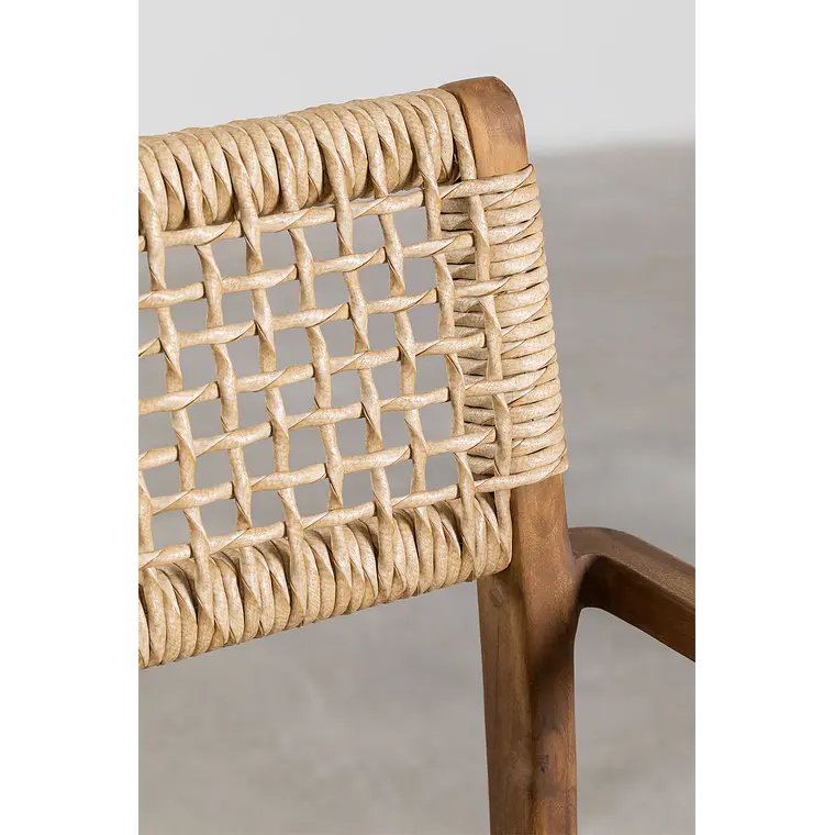 Silla de comedor Alveva en madera de teca 5