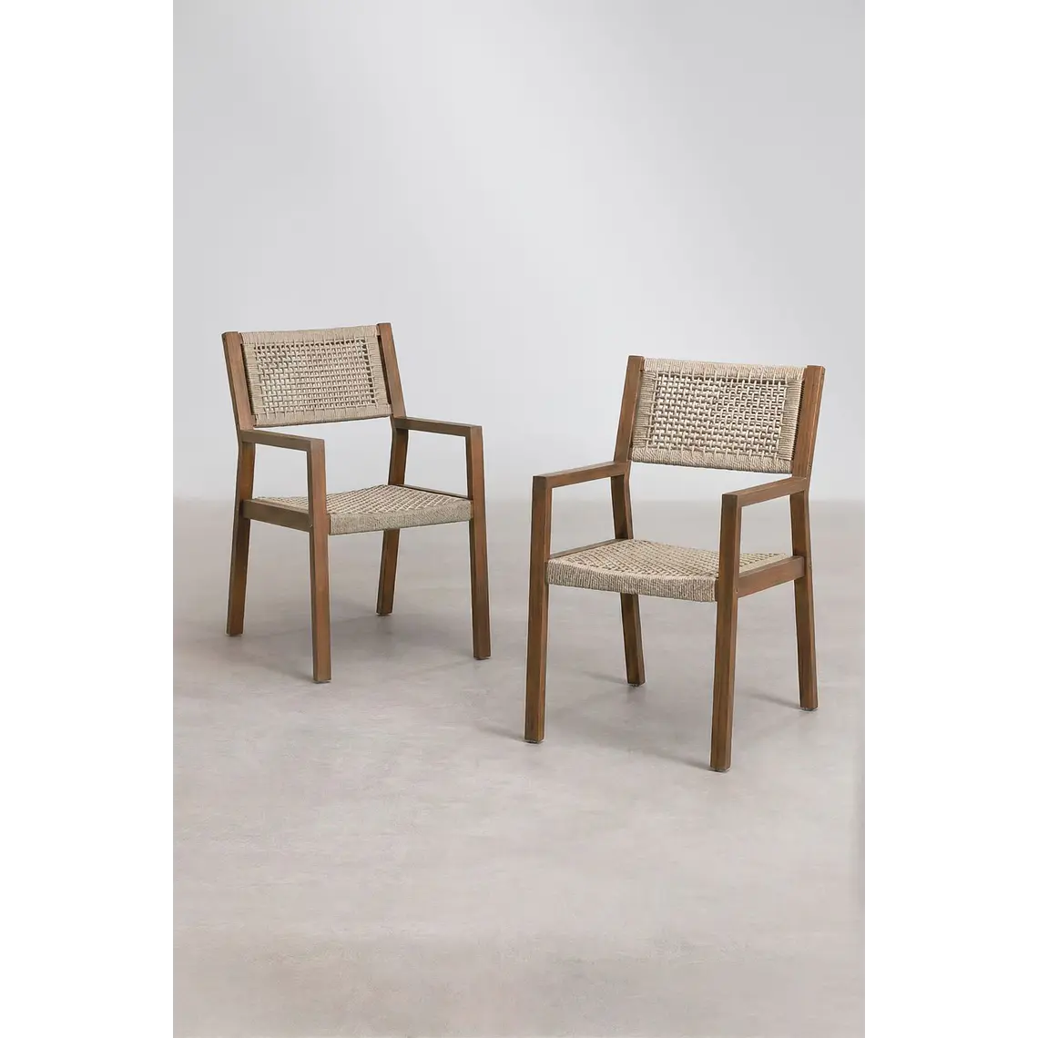 Silla de comedor Kaelara en madera de acacia 2