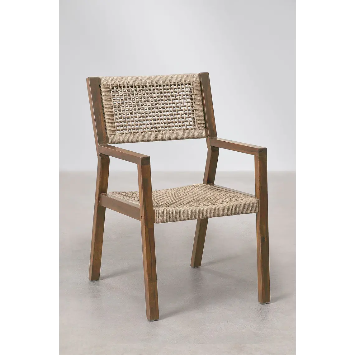 Silla de comedor Kaelara en madera de acacia 3