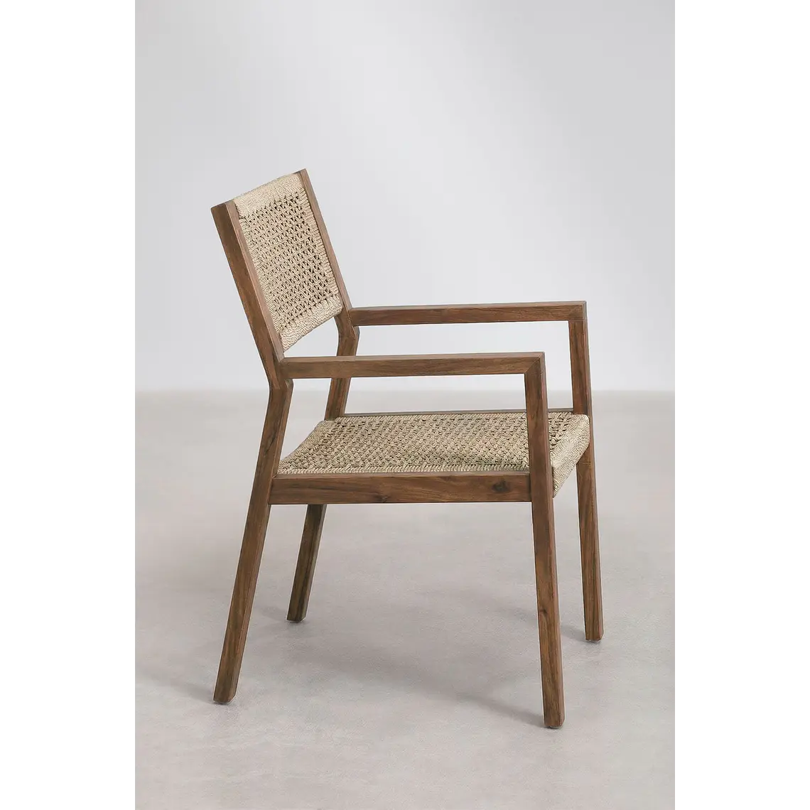 Silla de comedor Kaelara en madera de acacia 4