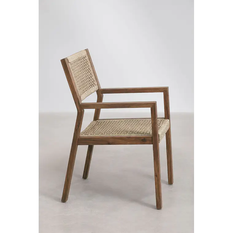 Silla de comedor Kaelara en madera de acacia 4