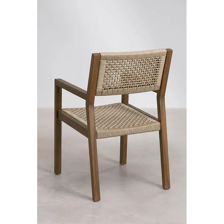 Silla de comedor Kaelara en madera de acacia 5