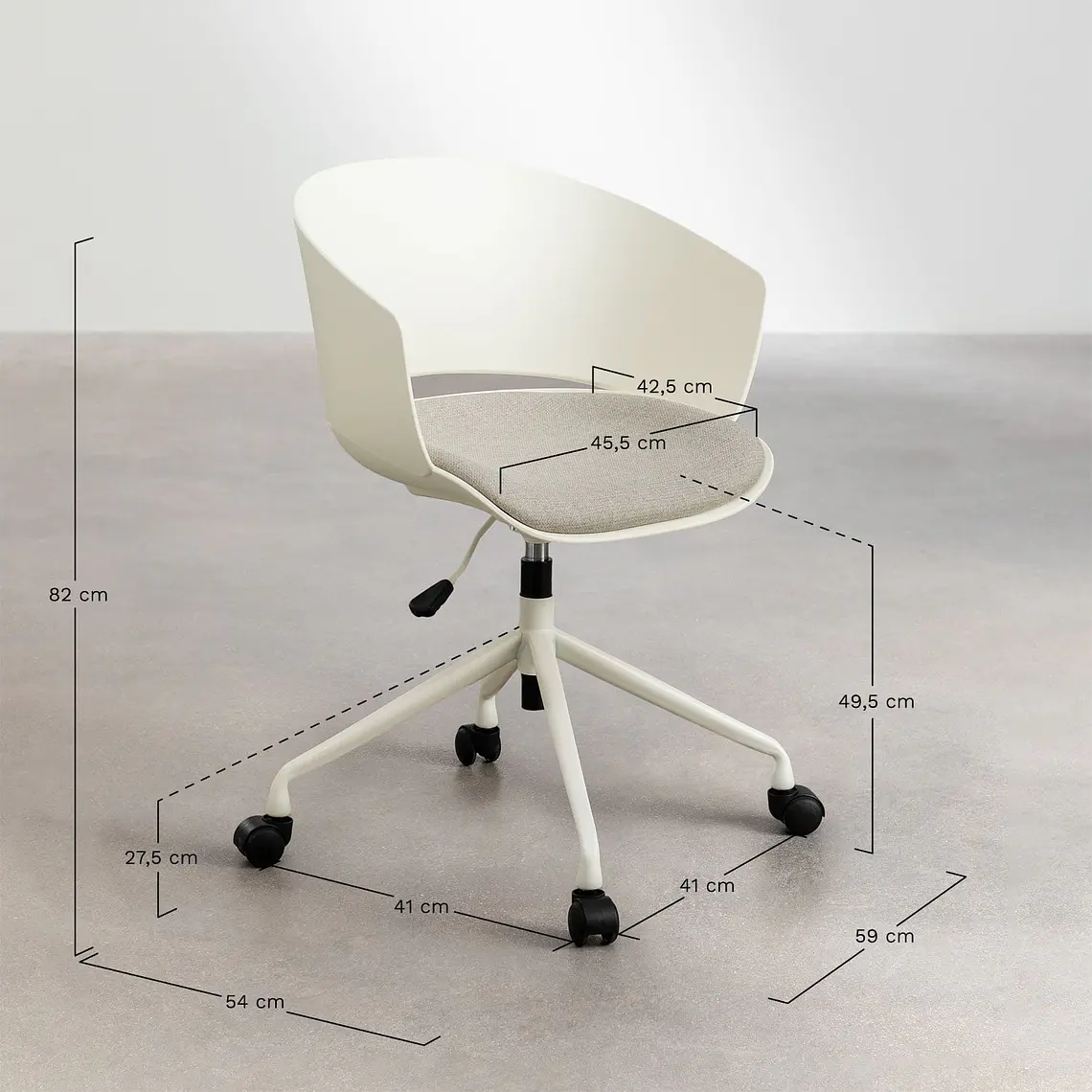 Silla de escritorio con ruedas 12