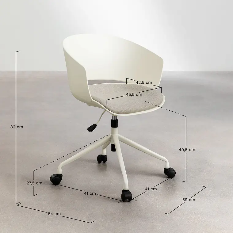 Silla de escritorio con ruedas 12