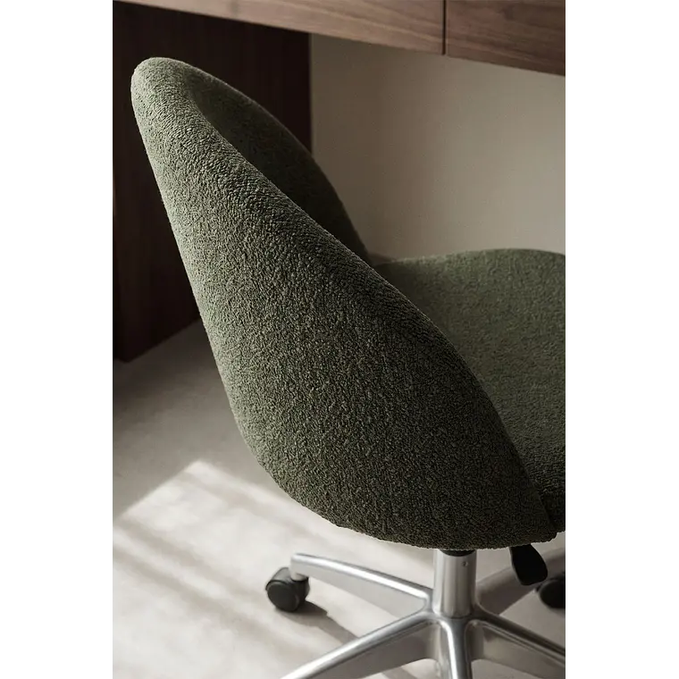 Silla de escritorio con ruedas tapizada 3
