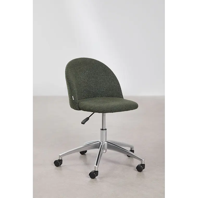 Silla de escritorio con ruedas tapizada 4