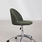 Silla de escritorio con ruedas tapizada - Miniatura 5