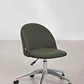 Silla de escritorio con ruedas tapizada - Miniatura 7