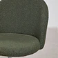 Silla de escritorio con ruedas tapizada - Miniatura 8