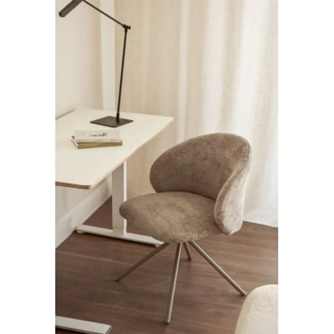 Silla de escritorio giratoria tapizada 11