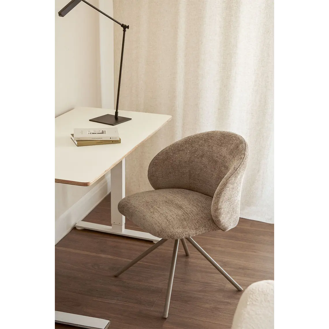 Silla de escritorio giratoria tapizada 12
