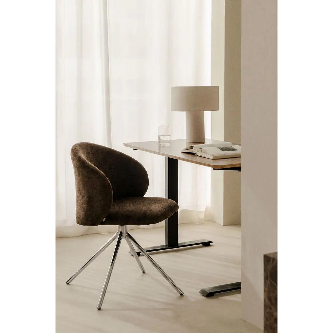 Silla de escritorio giratoria tapizada 13