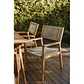 Silla de jardín con reposabrazos en madera de acacia y cuerda trenzada Kela - Miniatura 11