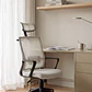 Silla de oficina con ruedas y reposacabezas en polipropileno Teill - Miniatura 1