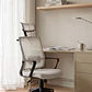 Silla de oficina con ruedas y reposacabezas en polipropileno Teill - Miniatura 2