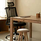 Silla de oficina con ruedas y reposacabezas en polipropileno Teill - Miniatura 14