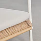 Sillón de jardín con reposabrazos en aluminio y ratán sintético Vareva - Miniatura 4