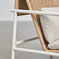 Sillón de jardín con reposabrazos en aluminio y ratán sintético Vareva - Miniatura 7