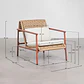 Sillón de jardín con reposabrazos en aluminio y ratán sintético Vareva - Miniatura 10
