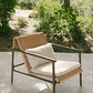 Sillón de jardín con reposabrazos en aluminio y ratán sintético Vareva - Miniatura 13