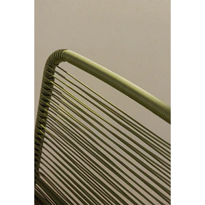 Sillón de jardín en acero y ratán sintético Mareva