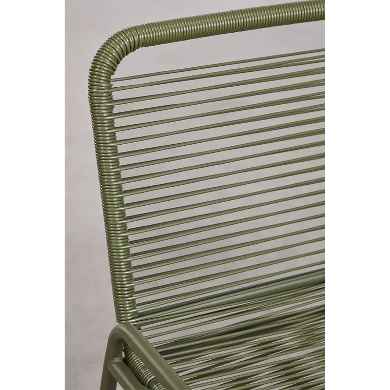 Sillón de jardín en acero y ratán sintético Mareva 6