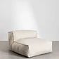 Saara · Sillón tapizado de 105 cm - Miniatura 1