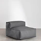 Saara · Sillón tapizado de 105 cm - Miniatura 2