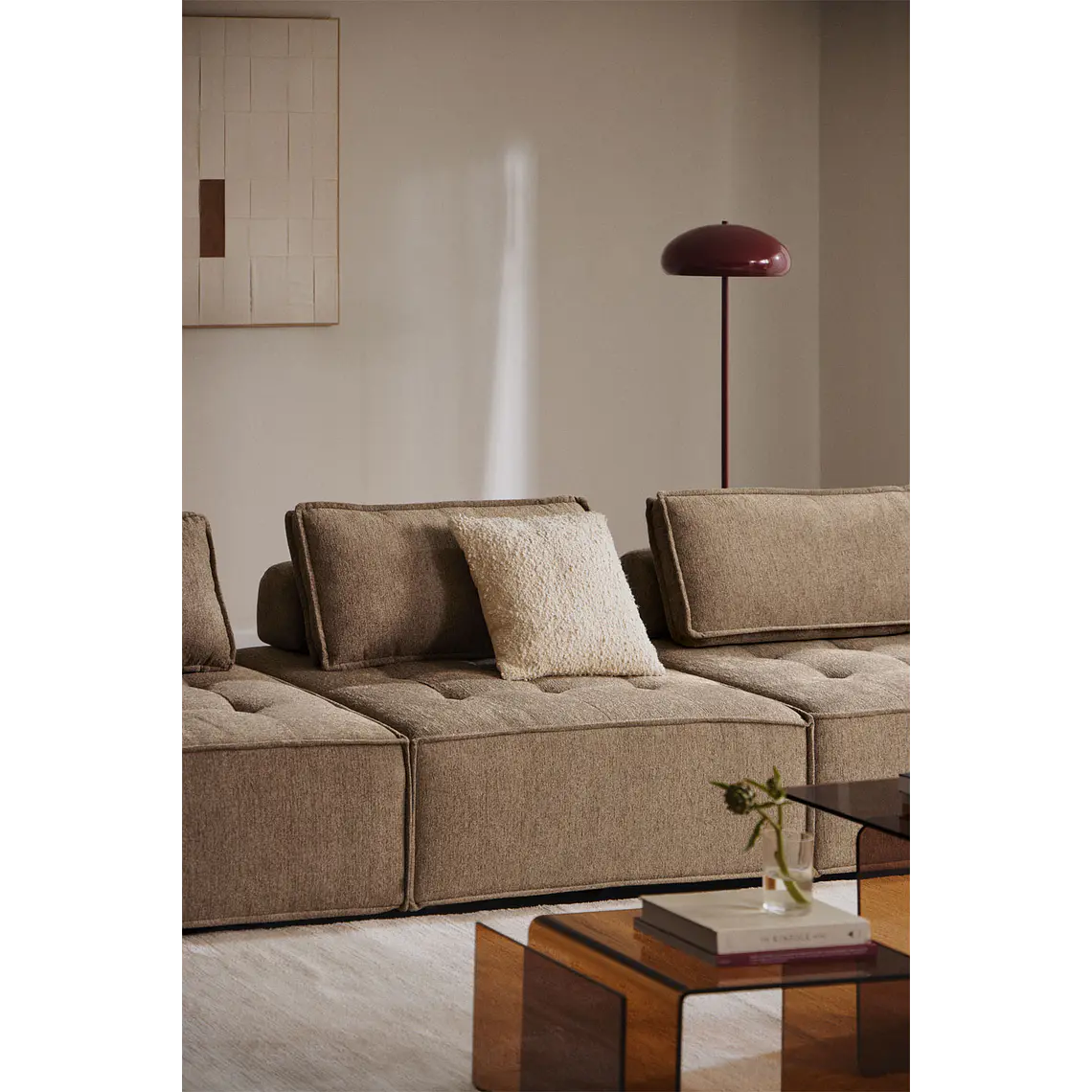 Kaelis · Sofá tapizado de 105 cm 2
