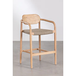 Taburete alto Nivena en madera
