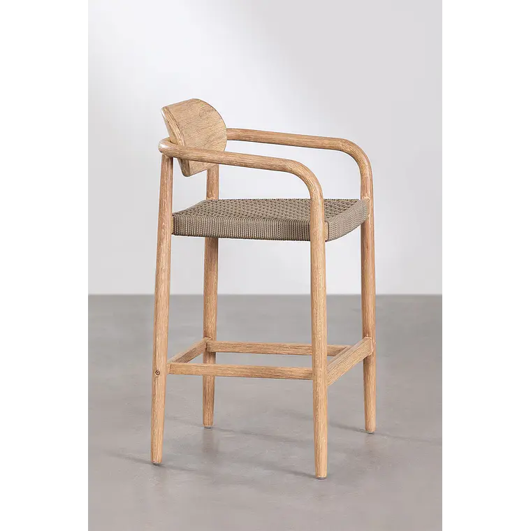 Taburete alto Nivena en madera 2