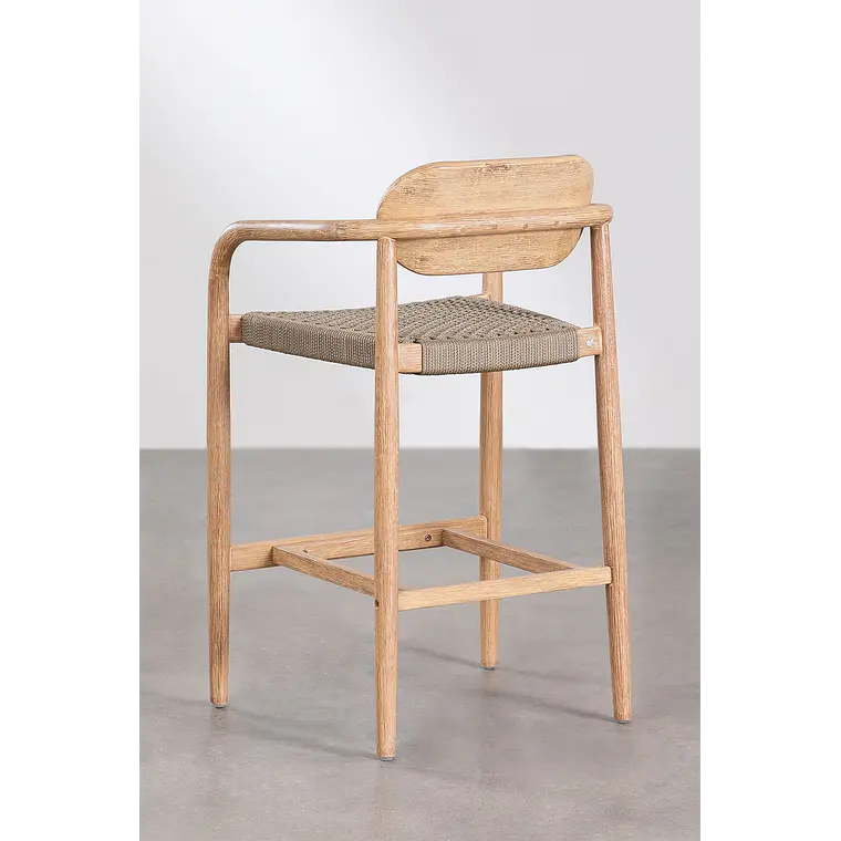 Taburete alto Nivena en madera 3