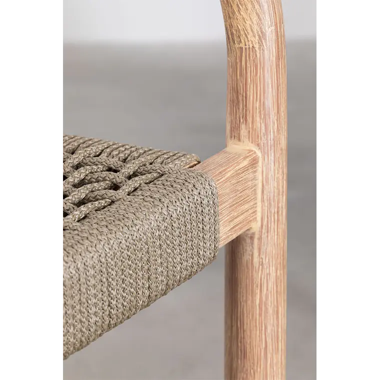 Taburete alto Nivena en madera 5