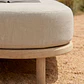Tumbona doble con cojines en madera de acacia y cuerda trenzada Orlora - Miniatura 2