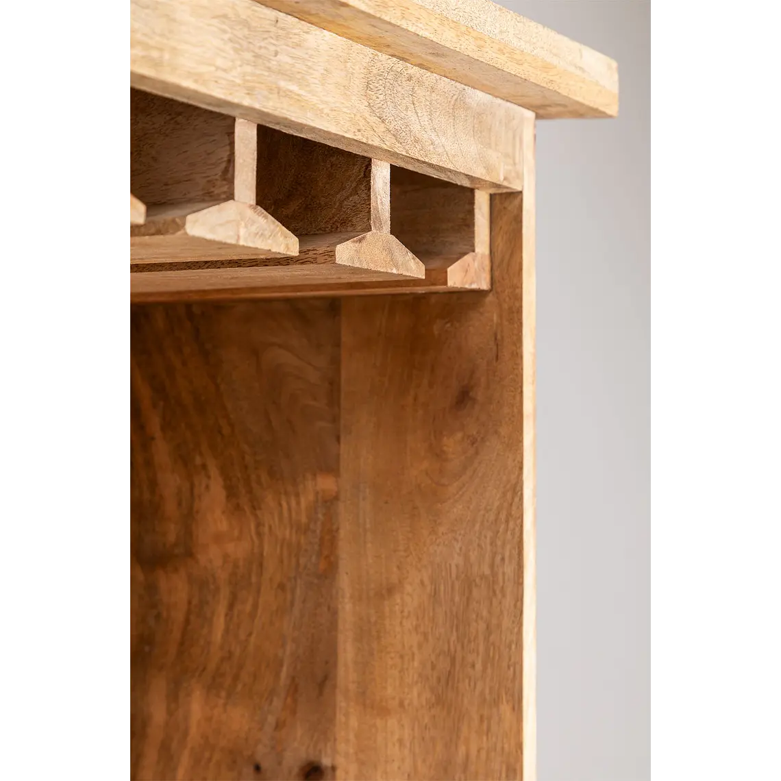 Vitrina Nivien en madera de mango 5