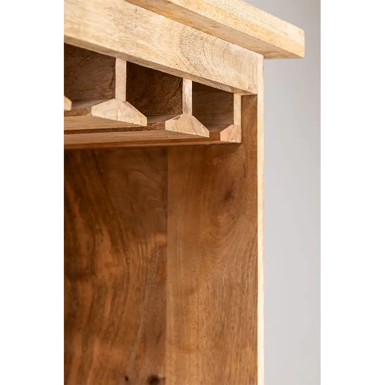 Vitrina Nivien en madera de mango 5