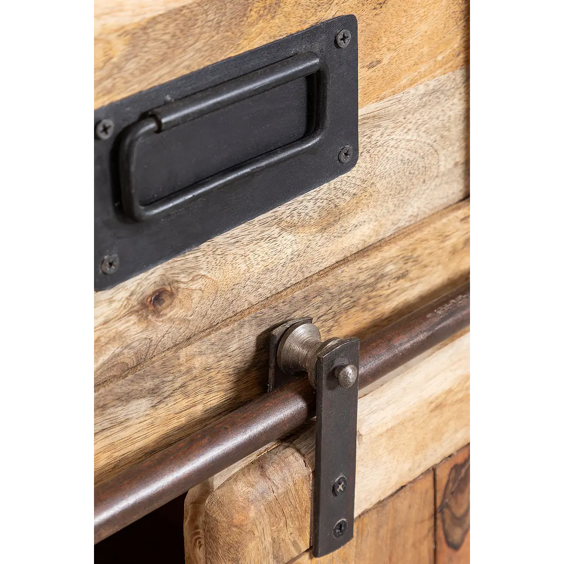 Vitrina Nivien en madera de mango 6