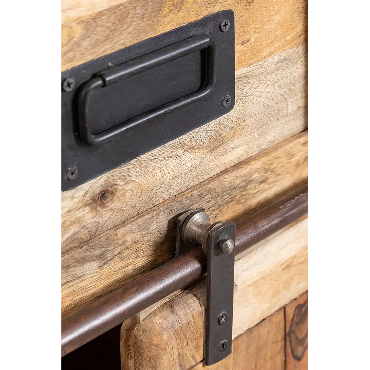 Vitrina Nivien en madera de mango 6