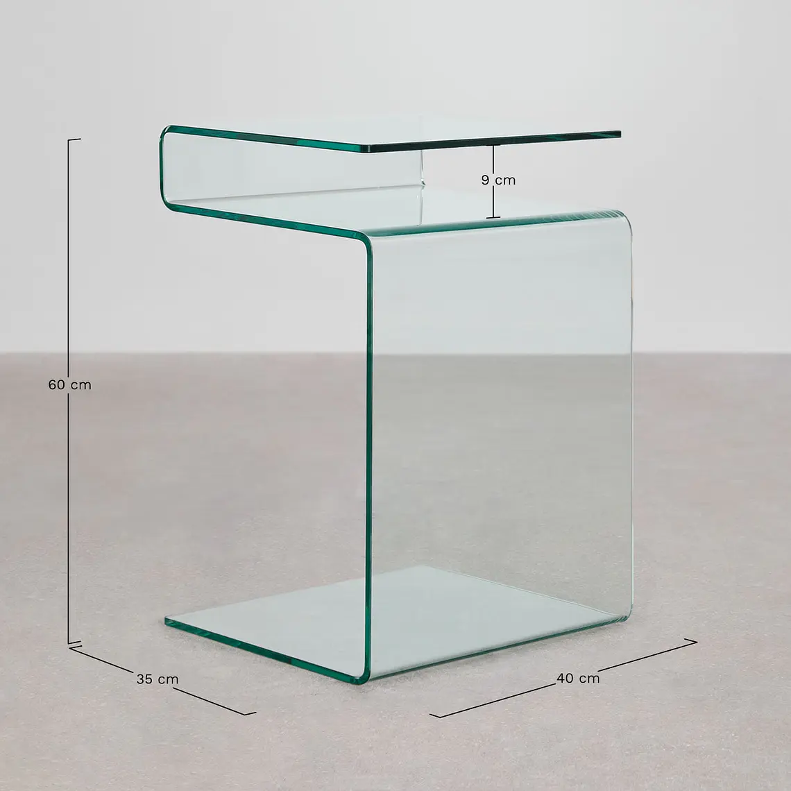 Velador Verena 40x35 cm en cristal 10