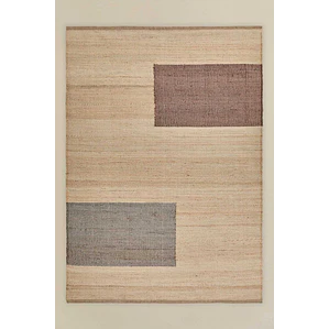 Alfombra de exterior rectangular en yute y algodón Fiorena
