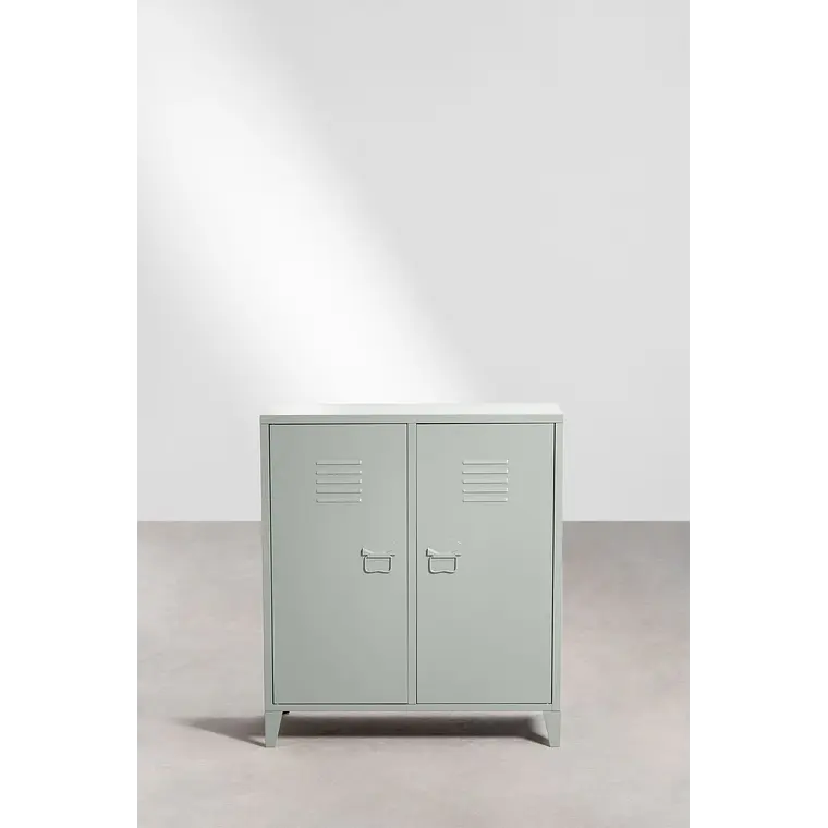 Aparador taquilla 80x40 cm de 2 puertas en acero 4