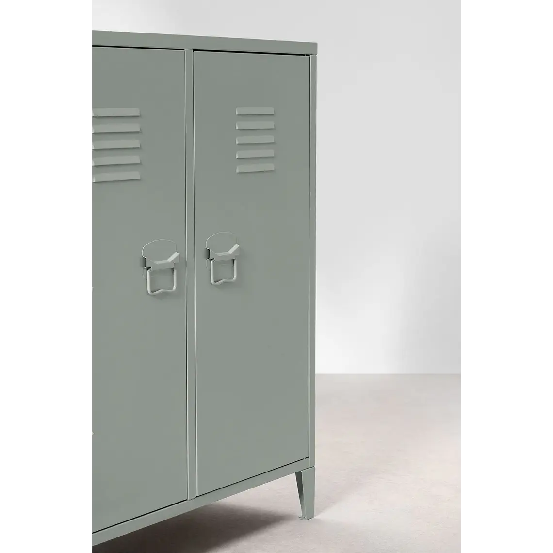 Aparador taquilla 80x40 cm de 2 puertas en acero 5
