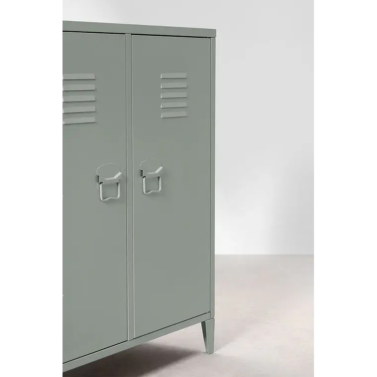 Aparador taquilla 80x40 cm de 2 puertas en acero 5