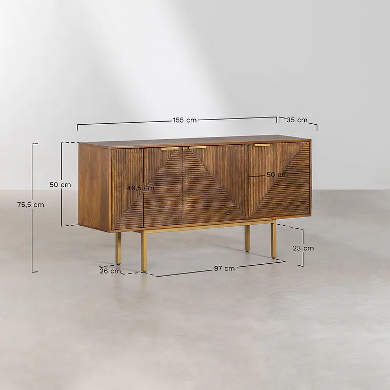 Aparador Ulenia en madera de mango 11