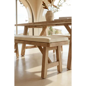 Banca de comedor Maelis en madera de acacia